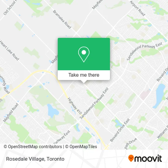 Rosedale Village map