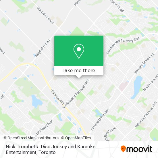 Nick Trombetta Disc Jockey and Karaoke Entertainment map