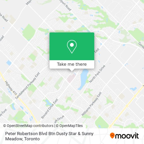 Peter Robertson Blvd Btn Dusty Star & Sunny Meadow map