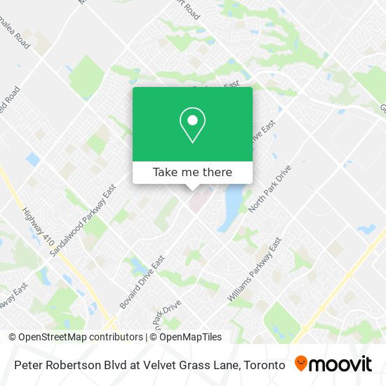 Peter Robertson Blvd at Velvet Grass Lane map