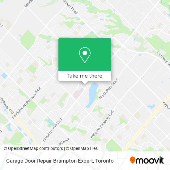 Garage Door Repair Brampton Expert map