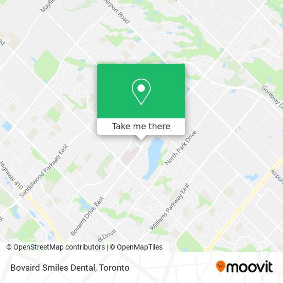 Bovaird Smiles Dental map