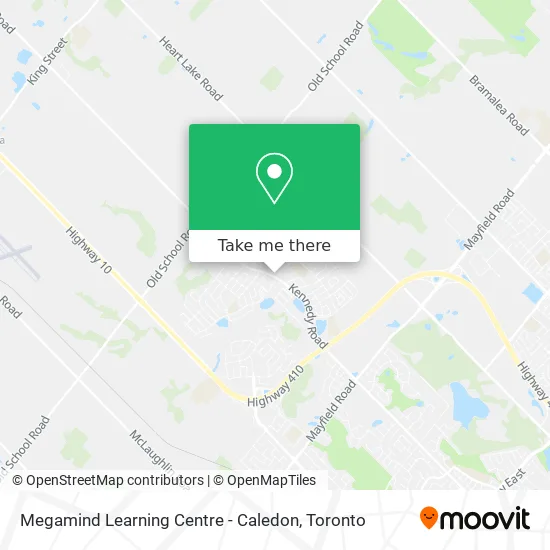 Megamind Learning Centre - Caledon map