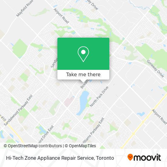 Hi-Tech Zone Appliance Repair Service map