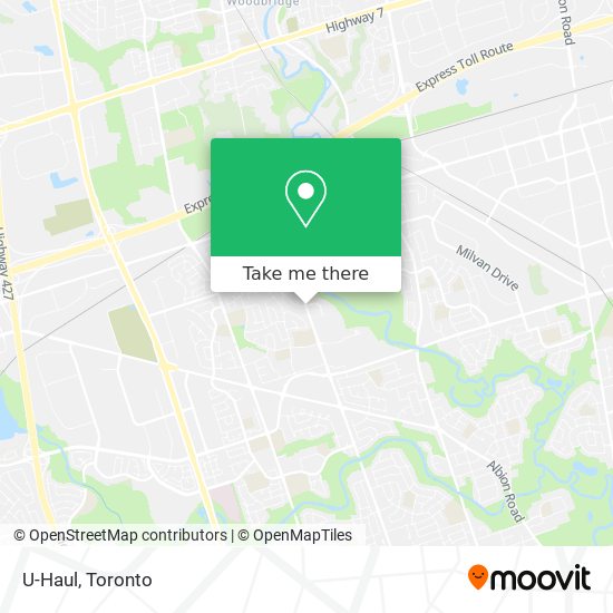 U-Haul map