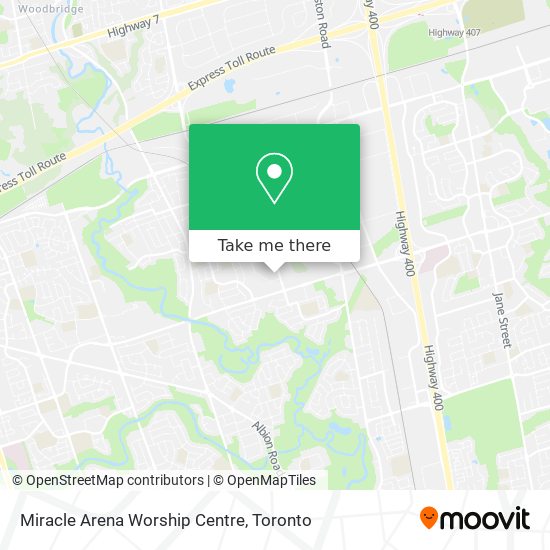 Miracle Arena Worship Centre map