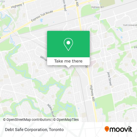 Debt Safe Corporation map