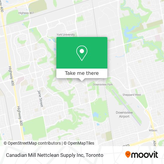 Canadian Mill Nettclean Supply Inc map
