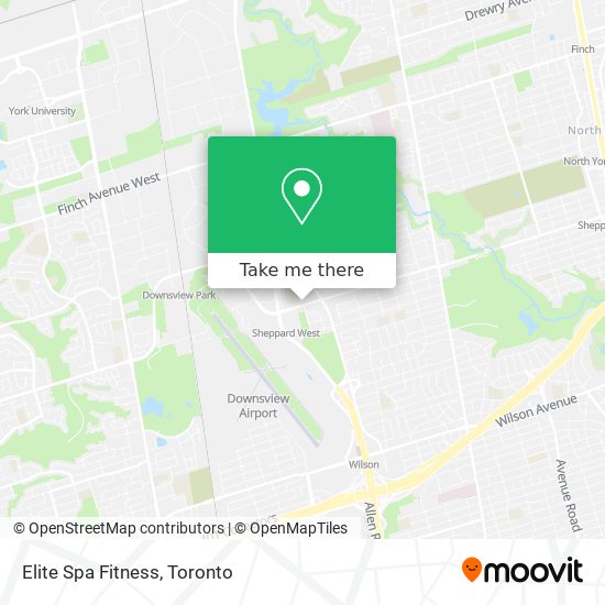 Elite Spa Fitness map