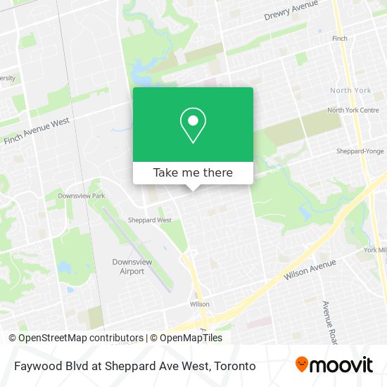 Faywood Blvd at Sheppard Ave West map