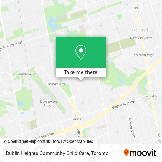 Dublin Heights Community Child Care map