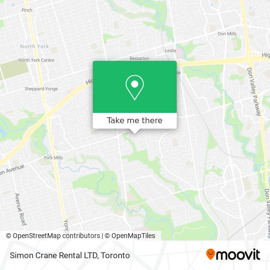 Simon Crane Rental LTD map