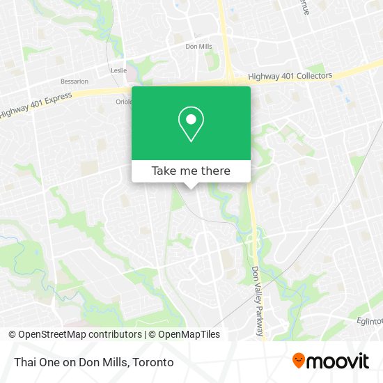 Thai One on Don Mills map