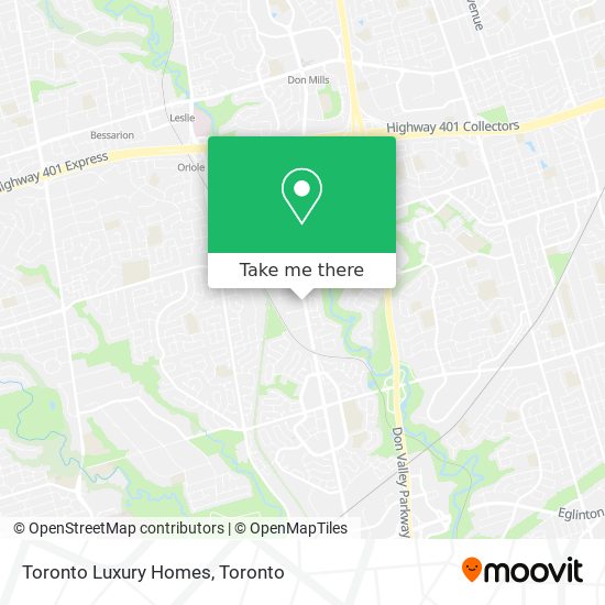 Toronto Luxury Homes map