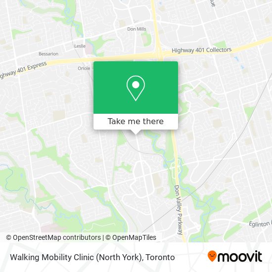Walking Mobility Clinic (North York) map