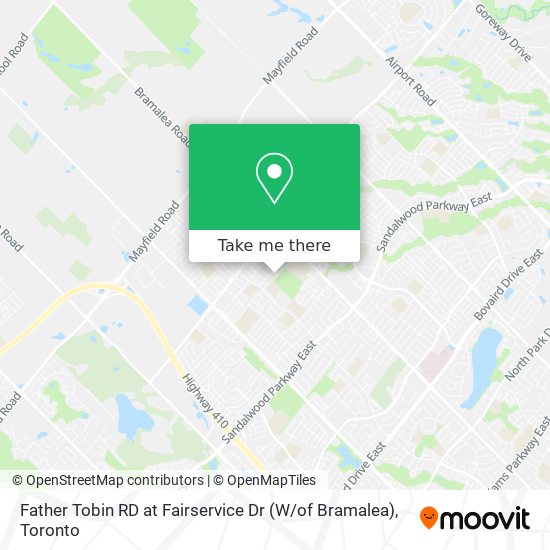 Father Tobin RD at Fairservice Dr (W / of Bramalea) map