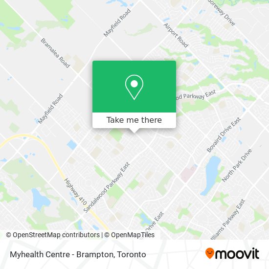 Myhealth Centre - Brampton plan