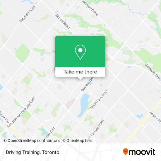 Driving Training map