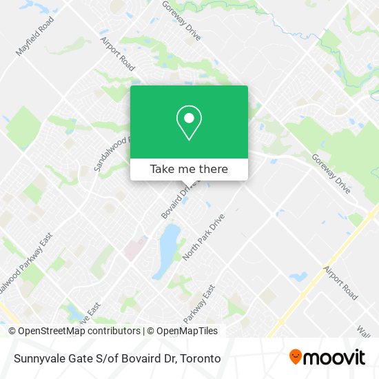 Sunnyvale Gate S/of Bovaird Dr map