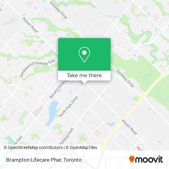 Brampton Lifecare Phar map