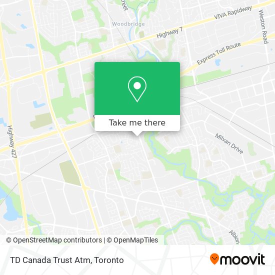 TD Canada Trust Atm map