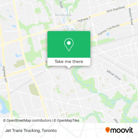 Jet Trans Trucking map