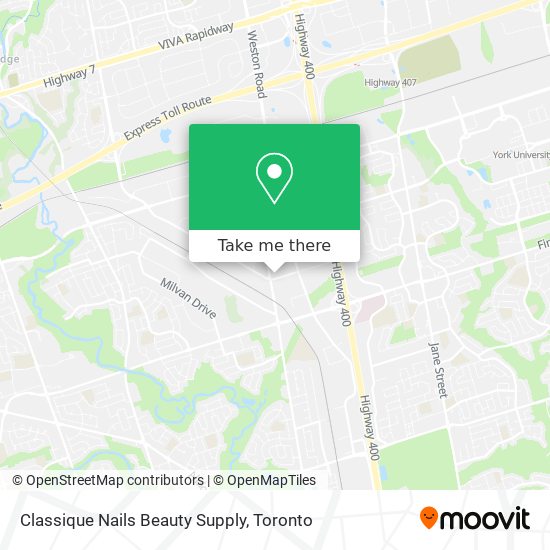 Classique Nails Beauty Supply map