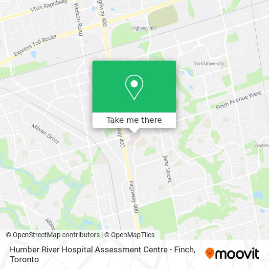 Humber River Hospital Assessment Centre - Finch plan