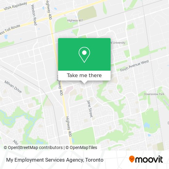 My Employment Services Agency map