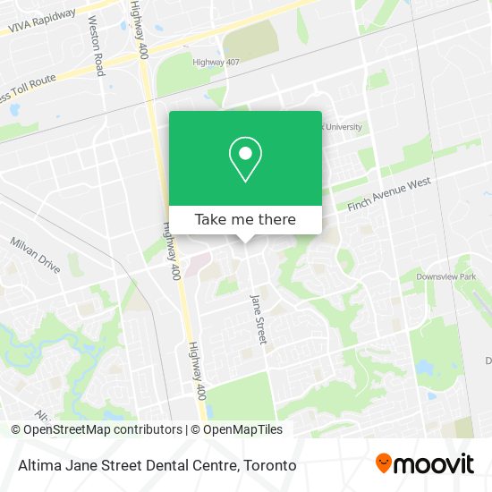 Altima Jane Street Dental Centre plan