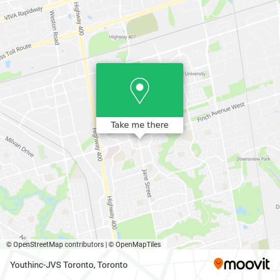 Youthinc-JVS Toronto map