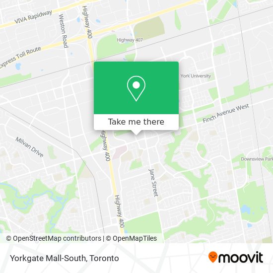Yorkgate Mall-South map
