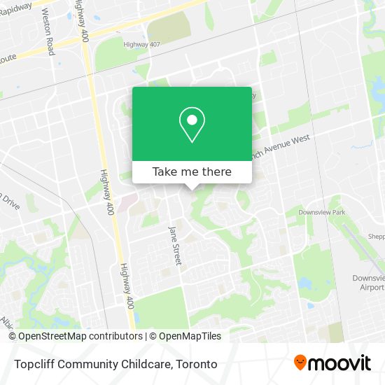 Topcliff Community Childcare map