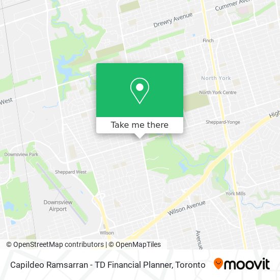 Capildeo Ramsarran - TD Financial Planner map