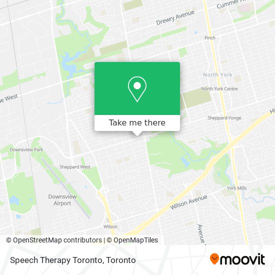 Speech Therapy Toronto map