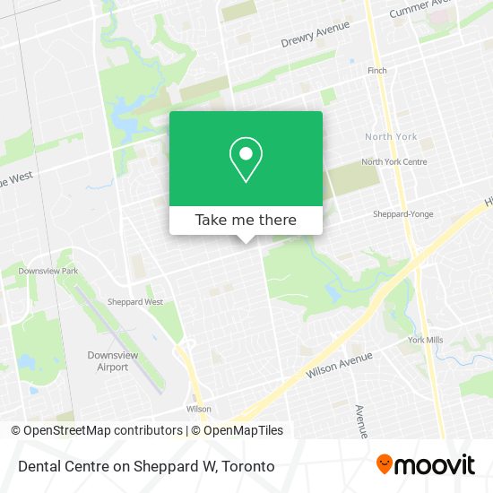 Dental Centre on Sheppard W map