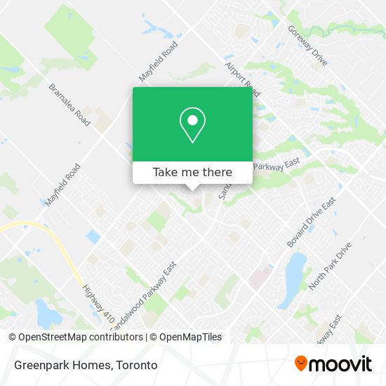 Greenpark Homes map