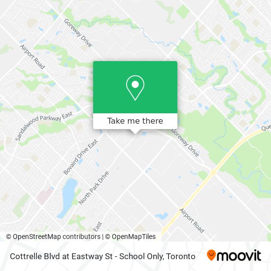 Cottrelle Blvd at Eastway St - School Only map