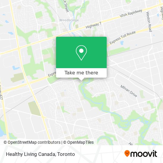 Healthy Living Canada map