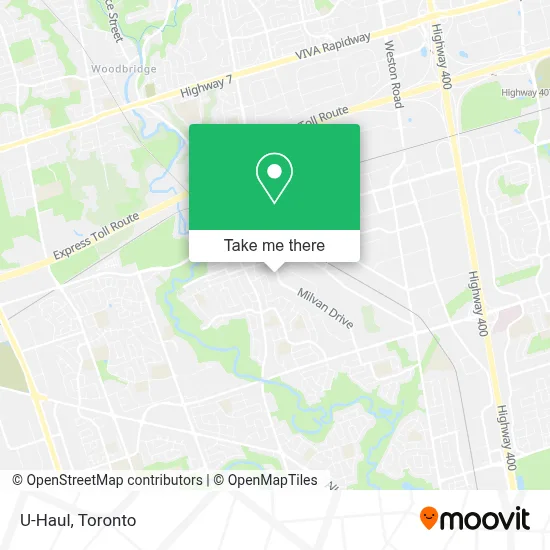 U-Haul map