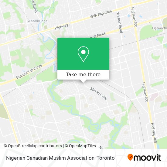 Nigerian Canadian Muslim Association map