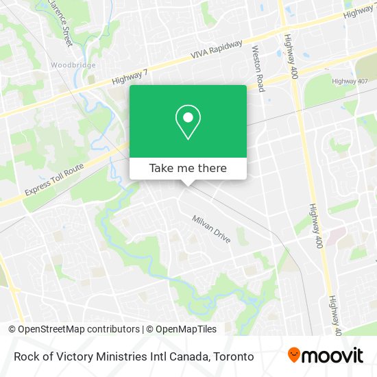 Rock of Victory Ministries Intl Canada map
