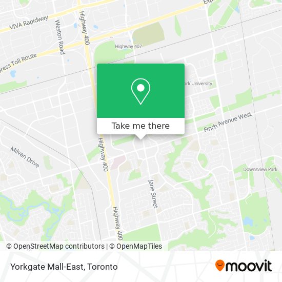 Yorkgate Mall-East map