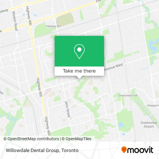 Willowdale Dental Group map
