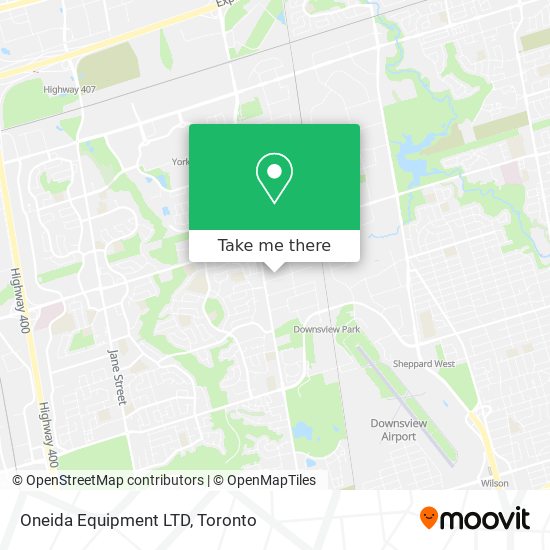 Oneida Equipment LTD map