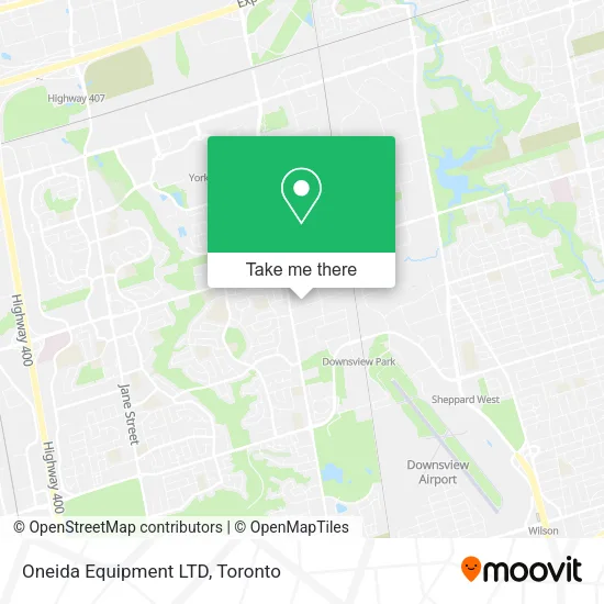 Oneida Equipment LTD map