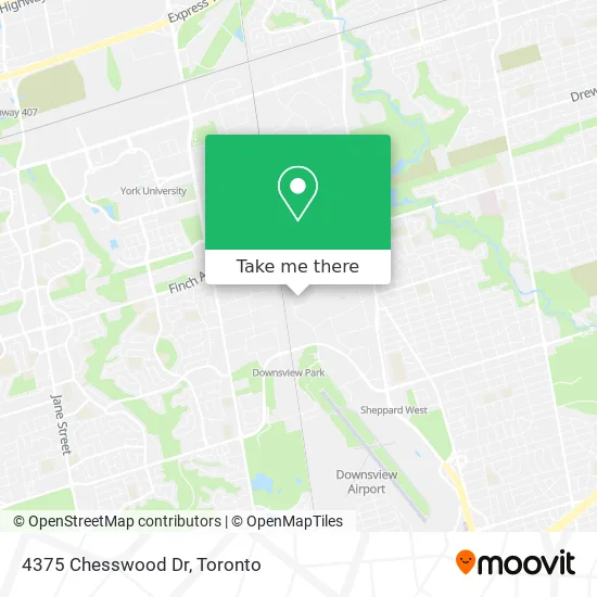 4375 Chesswood Dr map