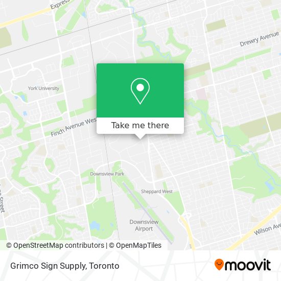 Grimco Sign Supply map