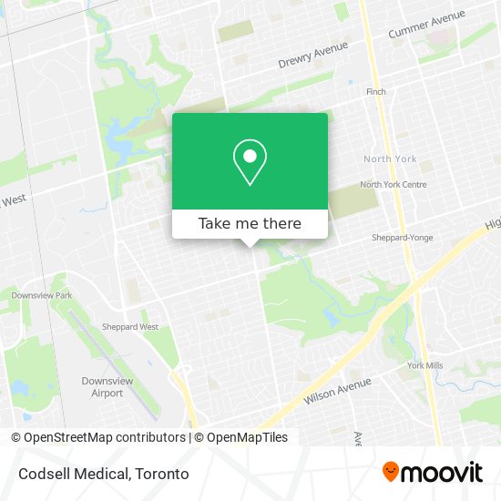 Codsell Medical map