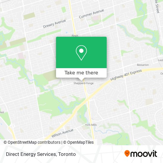 Direct Energy Services map